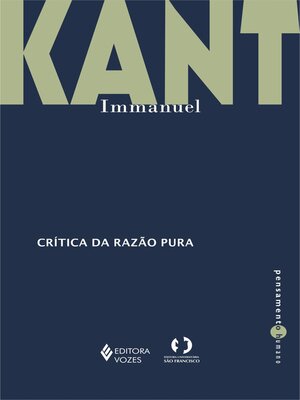 cover image of Crítica da razão pura
